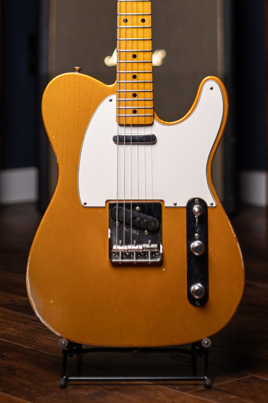 2016 Fender Custom Shop Wildwood 1955 Telecaster Relic Electric Guitar - Candy Tangerine