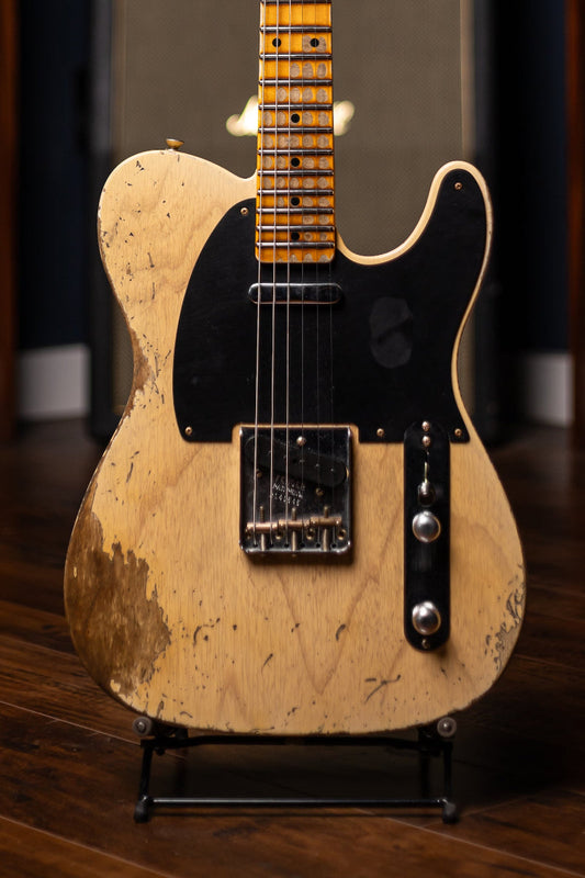 Fender Custom Shop '54 Blackguard Telecaster Super Heavy Relic Electric Guitar - Aged Nocaster Blonde