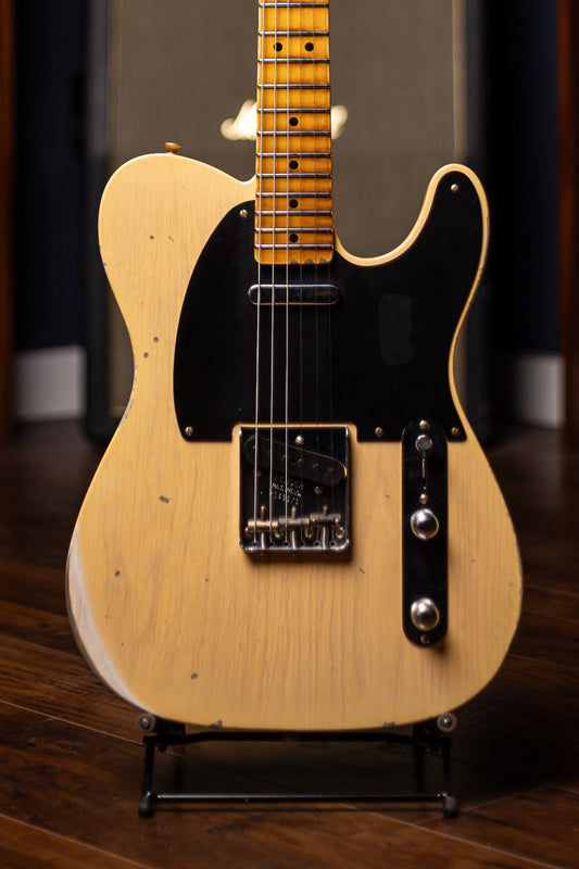Fender Custom Shop '52 Telecaster Relic Electric Guitar - Aged Nocaster Blonde