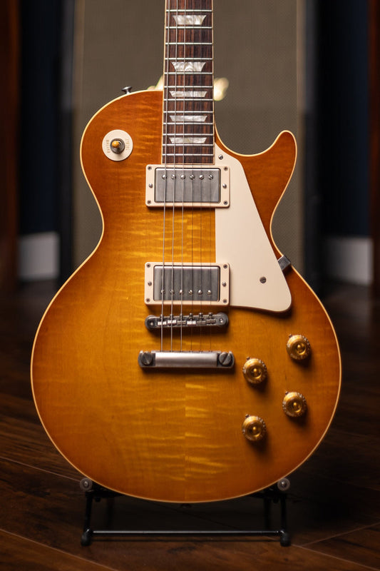 2010 Gibson Custom Shop Burst Brother 1959 Les Paul Reissue Electric Guitar - Tea Burst