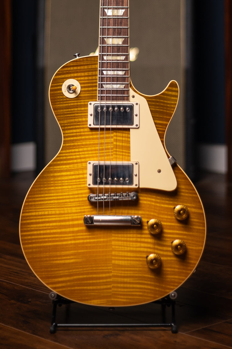 2019 Gibson 1959 Les Paul Reissue 60th Anniversary Gold Book Electric Guitar - Dirty Lemon