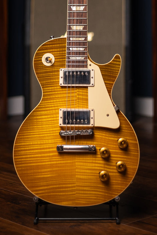 2019 Gibson 1959 Les Paul Reissue 60th Anniversary Gold Book Electric Guitar - Dirty Lemon