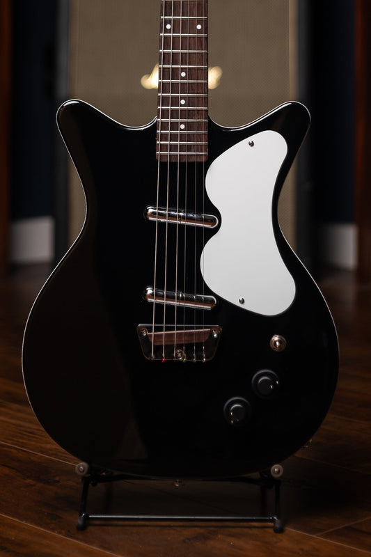 Danelectro PB Special Semi-Hollow Electric Guitar - Black With Black Knobs